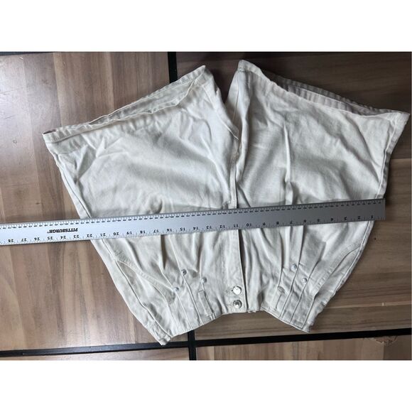 Love Tree Paper-bag Waist Denim Shorts Medium Khaki‎ Tan size large - Picture 5 of 9